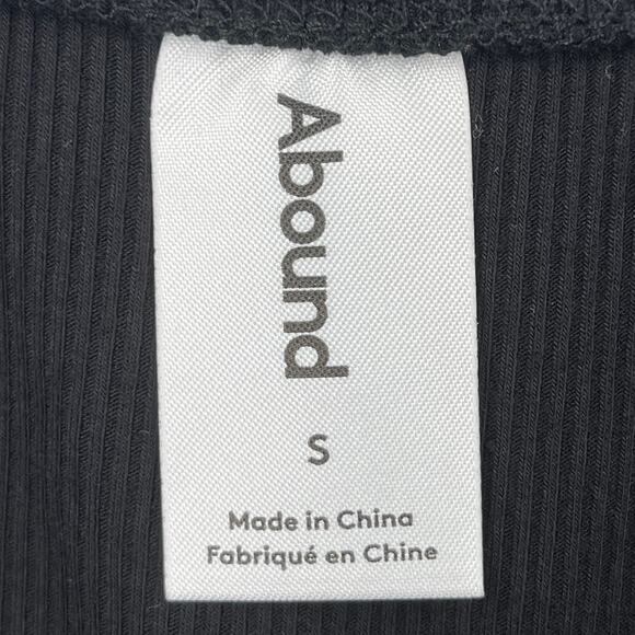 Abound top faux wrap long sleeve black Small S - Picture 3 of 4